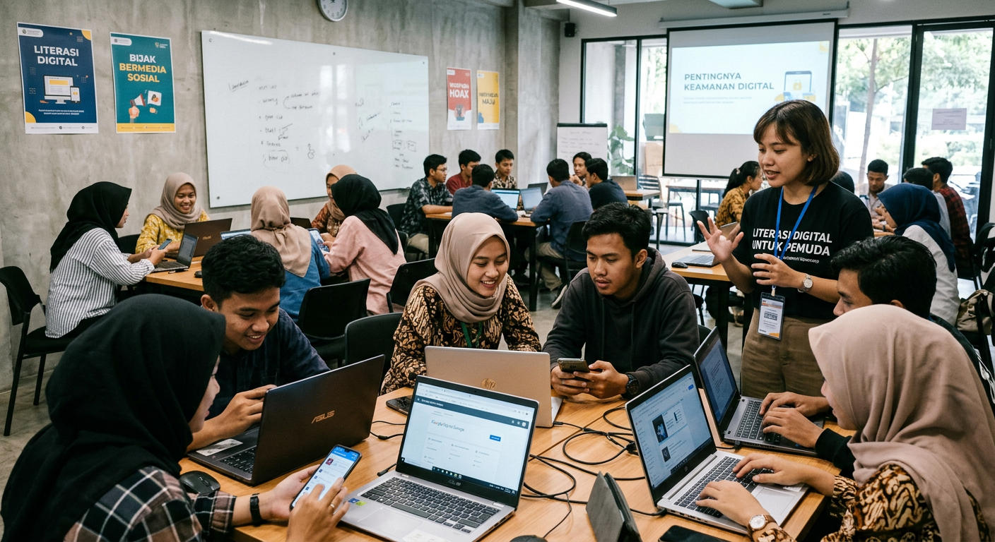 Workshop Literasi Digital Pemuda - kegiatan LIVESGP 3D